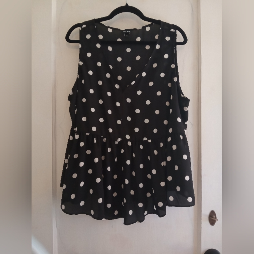 V-Neck Polka Dot Tank